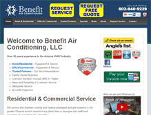 Tablet Screenshot of benefitair.com